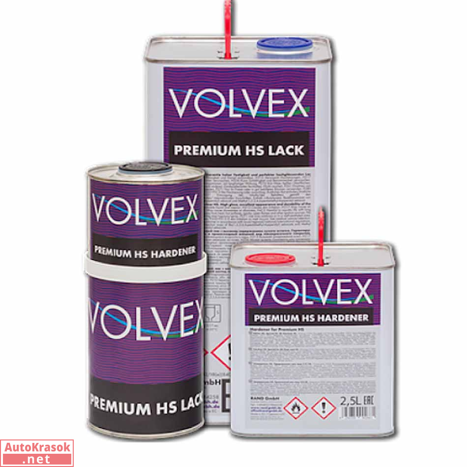 Лак акриловый Premium HS Lack, 5 л, (отвердитель отдельно), VOLVEX