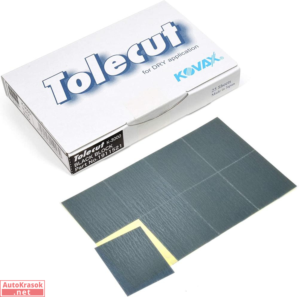 Клейкий лист Tolecut Black K3000, черный, 29*35 мм, 1 лист (8 шт), Kovax