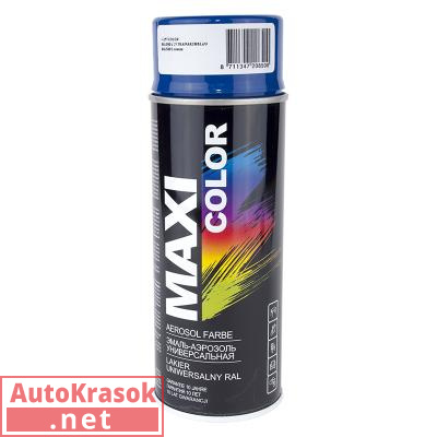 Краска RAL 5010 Нитроэмаль (аэрозоль) темно-голубая, 400 мл, 5010MX MaxiColor