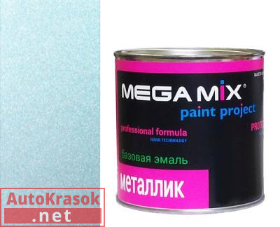 Краска 413 Ледяной, эмаль металлик, 880 мл,  MegaMix