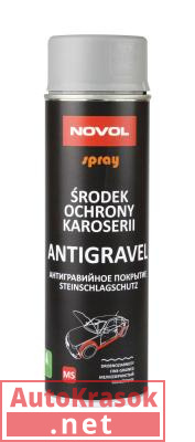 Антигравий ANTIGRAVEL MS, аэрозоль серый, 500 мл, 34222, Novol
