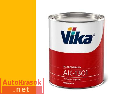 Краска 1035 желтая, акриловая эмаль АК1301, 0,85 кг,  VIKA