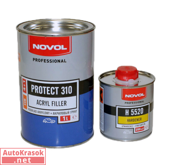 Грунт HS Protect 310 Новол протект белый,1л+0,25л (комплект), 37131, Novol