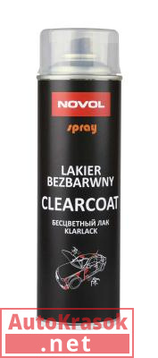 Бесцветный лак CLEARCOAT, аэрозоль, 500 мл, 34002, Novol