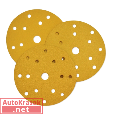Шлифовальные круги Yellow Diamond, D=150 мм, бумага, 15 отверстий, P40 (упак 50 шт.), 100.0040, Betacord