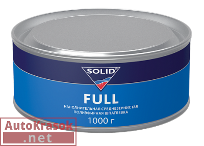 Шпатлевка универсальная FULL, среднезернистая бежевая, 1 кг, 311.1000, SOLID