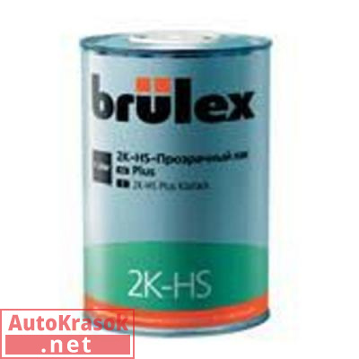 Лак Brulex 2K HS Прозрачный Plus 1л, 932010126, BRULEX