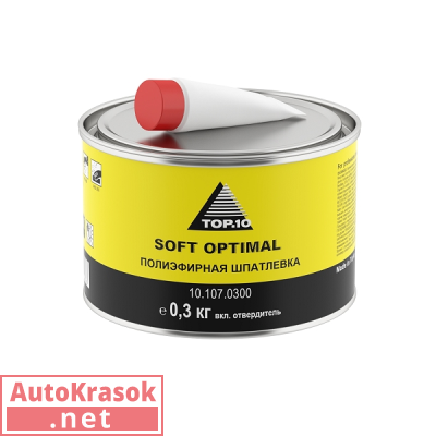 Шпатлевка полиэфирная SOFT OPTIMAL 0,3 кг, 10.107.0300, TOP.10