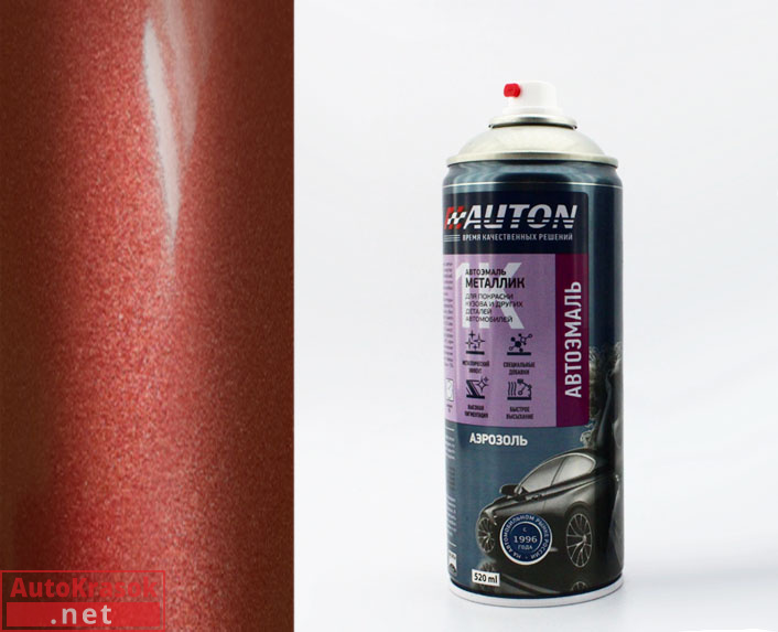 195 сердолик, автоэмаль аэрозоль металлик, 520 мл, AUTON