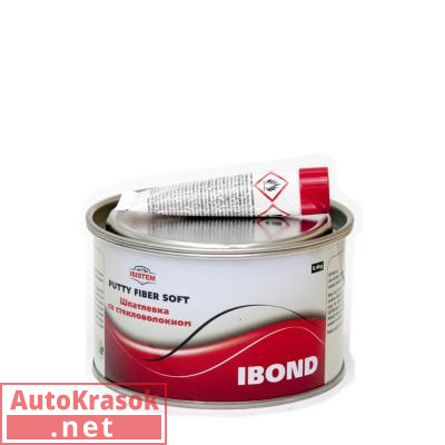 Шпатлевка со стекловолокном FIBER IBOND, зеленая, 0,4 кг, IS-IB-FP-400, ISISTEM