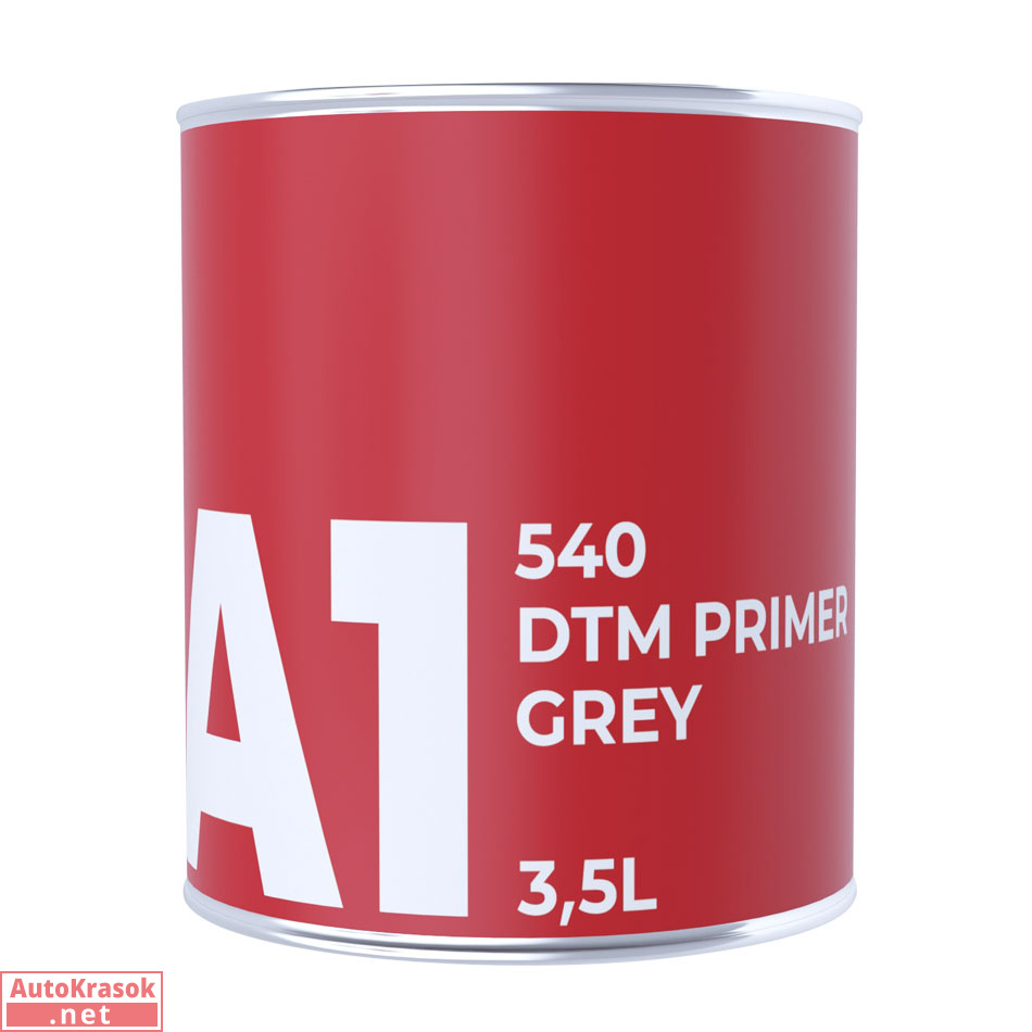 Грунт акриловый 4:1 (2:1 мокрый по мокрому) 540 DTM PRIMER GREY, серый, 3,5 л, A1 Грунт акриловый 4:1 (2:1 мокрый по мокрому) 540 DTM PRIMER GREY, серый, 3,5 л, A1