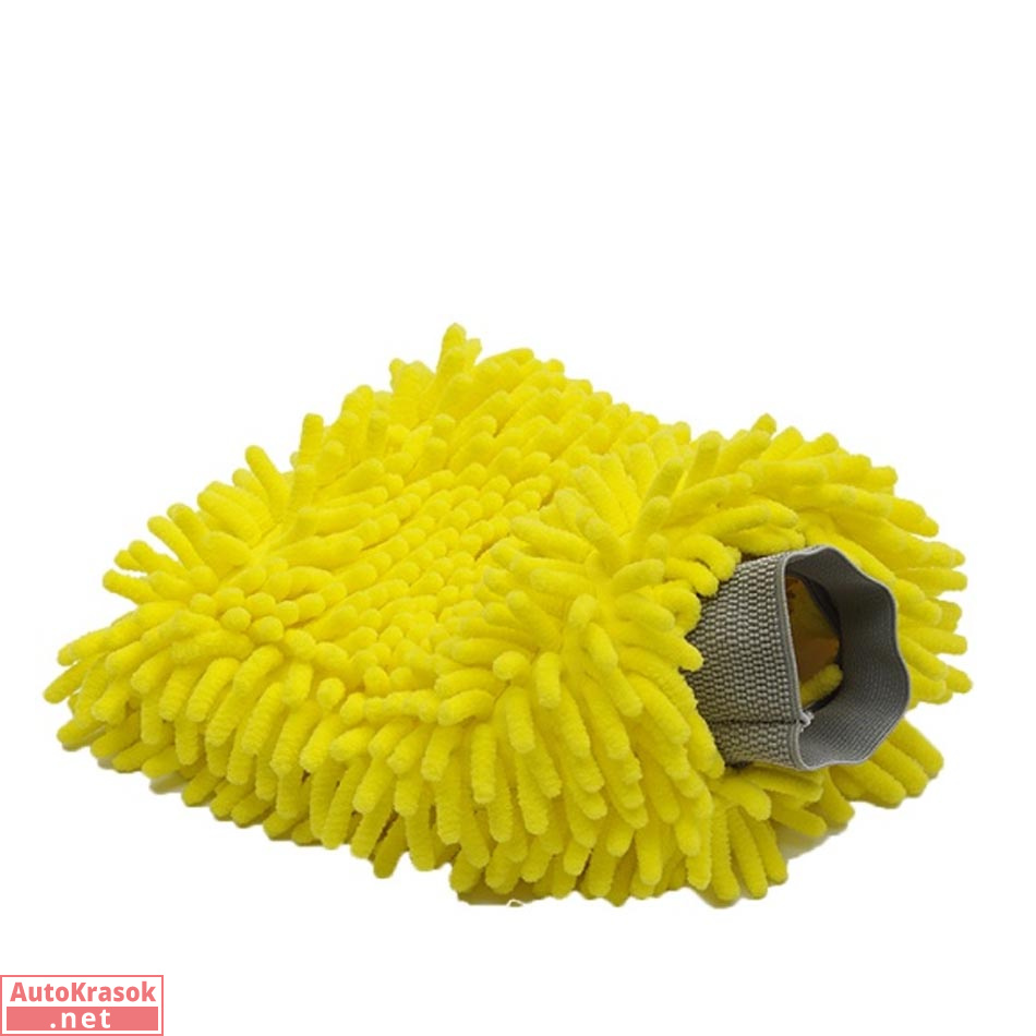 Микрофибровая варежка Mitt, желтая, 1400 гр, 12.1111, Adolf Bucher