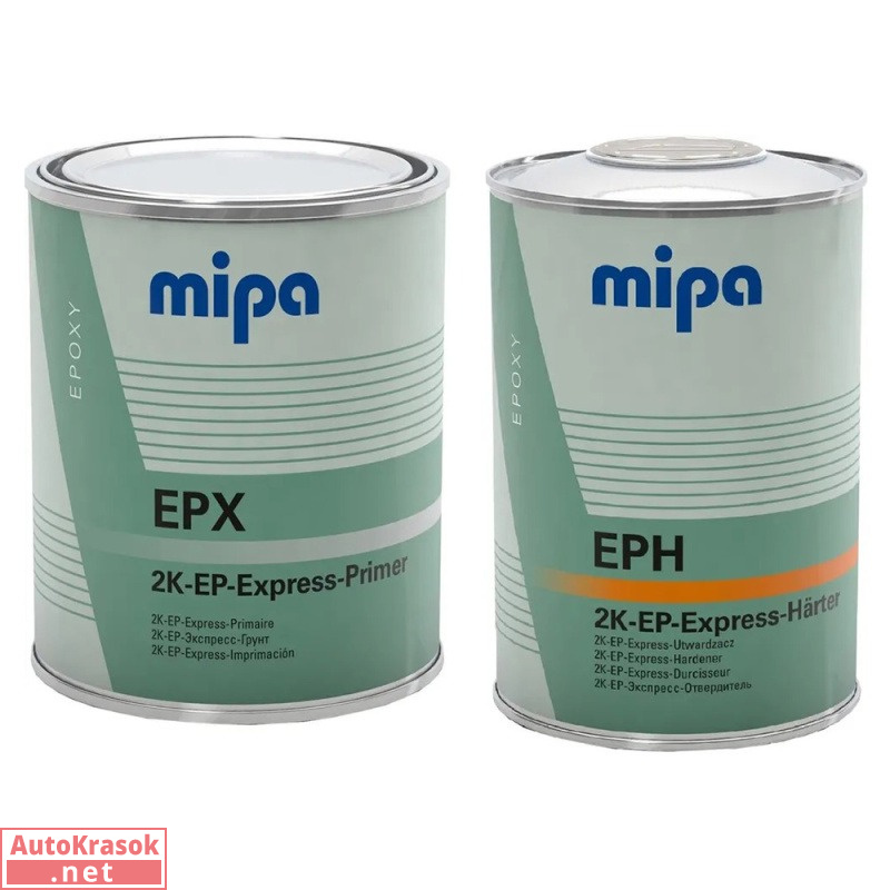 Грунт эпоксидный 2К 1+1 EP-Express, с отвердителем EPH, 1+1л (комплект), 226110000+23921, Mipa