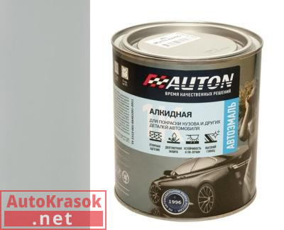 Краска 671 Серая, автоэмаль алкидная 1К, 0.8 л, ATN-P07183-08 AUTON