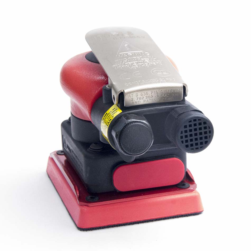 Машинка шлифовальная пневматическая, плоская, ход 5 мм, расход воздуха 350 л/мин, подложка 70*100 мм, IT-70-100-5-V, ITOOLS