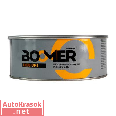 Шпатлевка полиэфирная универсальная Boomer Uni, 1кг, 1000/1, Boomer