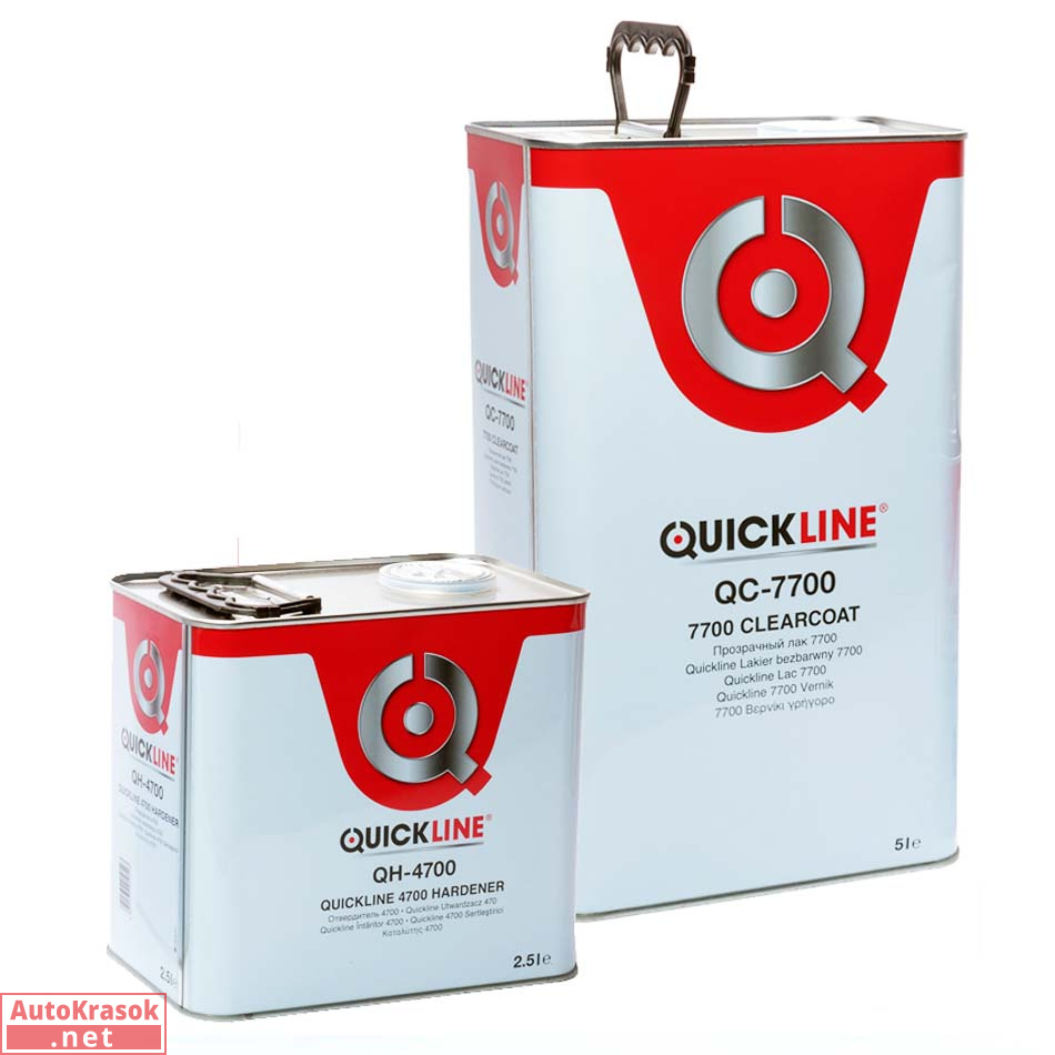 Лак акрил-уретановый QC-7700 (комплект с отвердителем), 5+2,5л, Quickline