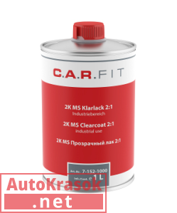Car Fit Лак MS прозрачный 2:1, 1л, 7-152-1000, C.A.R.FIT