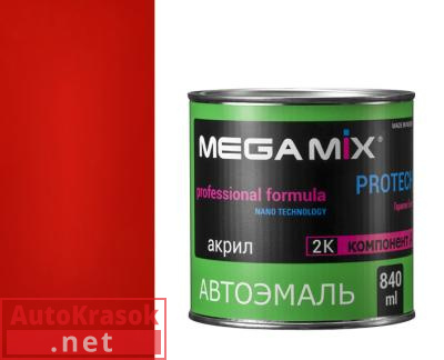 Краска 1015 Красный, эмаль акриловая АК-1311, 0,8 кг,  MegaMix