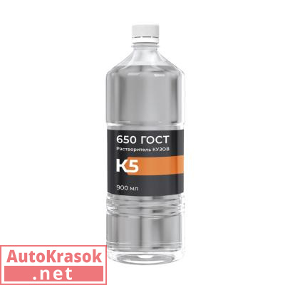 Растворитель КУЗОВ 650 ГОСТ (Стандарт), 0,9 л, 0565001000.1, K5