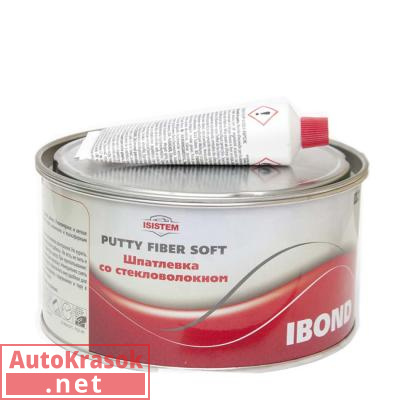 Шпатлевка со стекловолокном FIBER IBOND, зеленая, 1,7 кг, IS-IB-FP-1700, ISISTEM