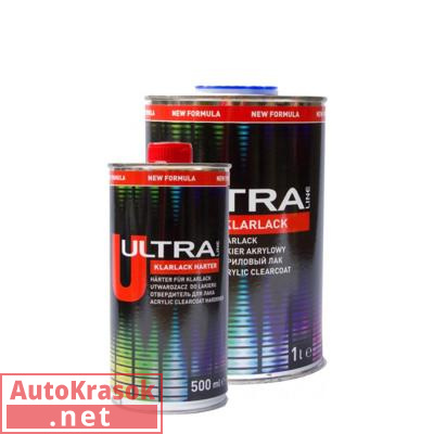 Лак акриловый ULTRA KLARLACK 410 GLOSS высокоглянцевый, 1+0,5л (комплект), 91114, Novol