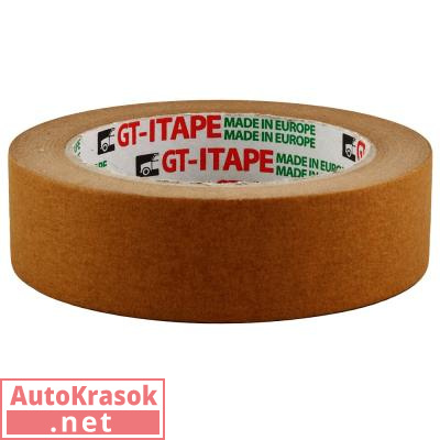 40м х 30мм Малярная бум. лента GT Itape brown 80C, IS-GT-IT-40M-30MM-80C, ISISTEM