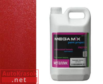 Краска 106 Красный перец (ИЖ) эмаль металлик, 2,7 кг,  MegaMix