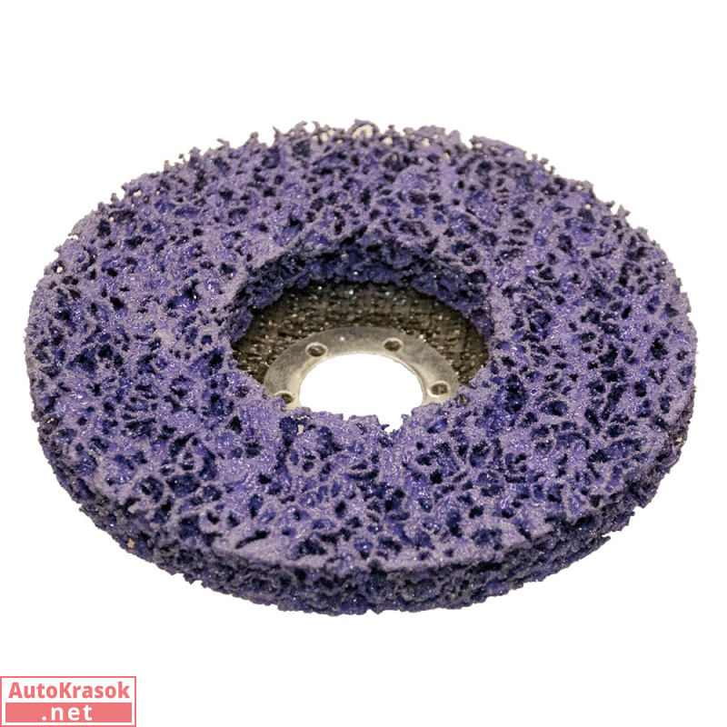 Диск для удаления ржавчины и краски Poly X, 125*22 мм, фиолетовый, для УШМ, 96183, Hamach