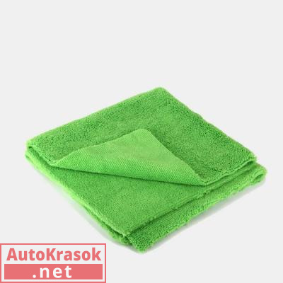 Салфетка из микрофибры, двухсторонняя без обметки краев, зеленая, 40*40 см, 400 г/м, 12.0888.G, Adolf Bucher