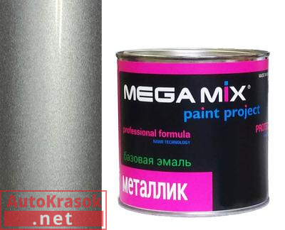 Краска 690 Снежная королева (ППГ) эмаль металлик, 880 мл,  MegaMix