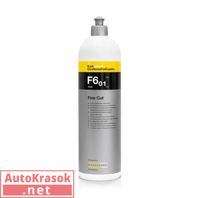 FINE CUT F6.01 - Мелкозернистая абразивная полировальная паста (1 л), 405001, Koch Chemie