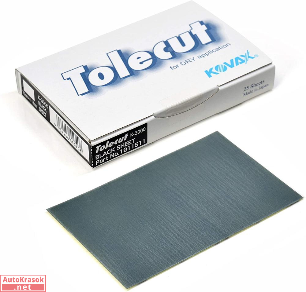 Клейкий лист Tolecut Black K3000, черный, 114*70 мм, Kovax
