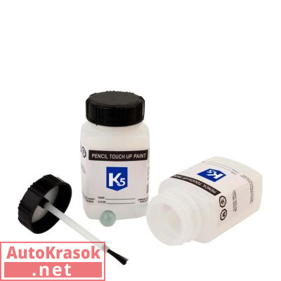 Бутылка пластиковая с кисточкой для краски, 50 мл, 474098, K5