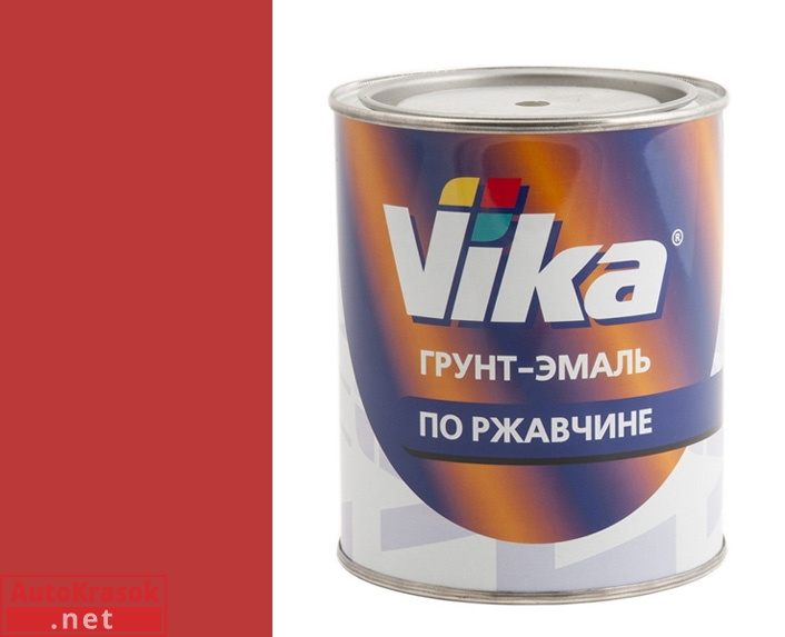 Грунт-эмаль "3 в 1", цвет RAL 3020 транспортно-красный, 0,90 кг, VIKA