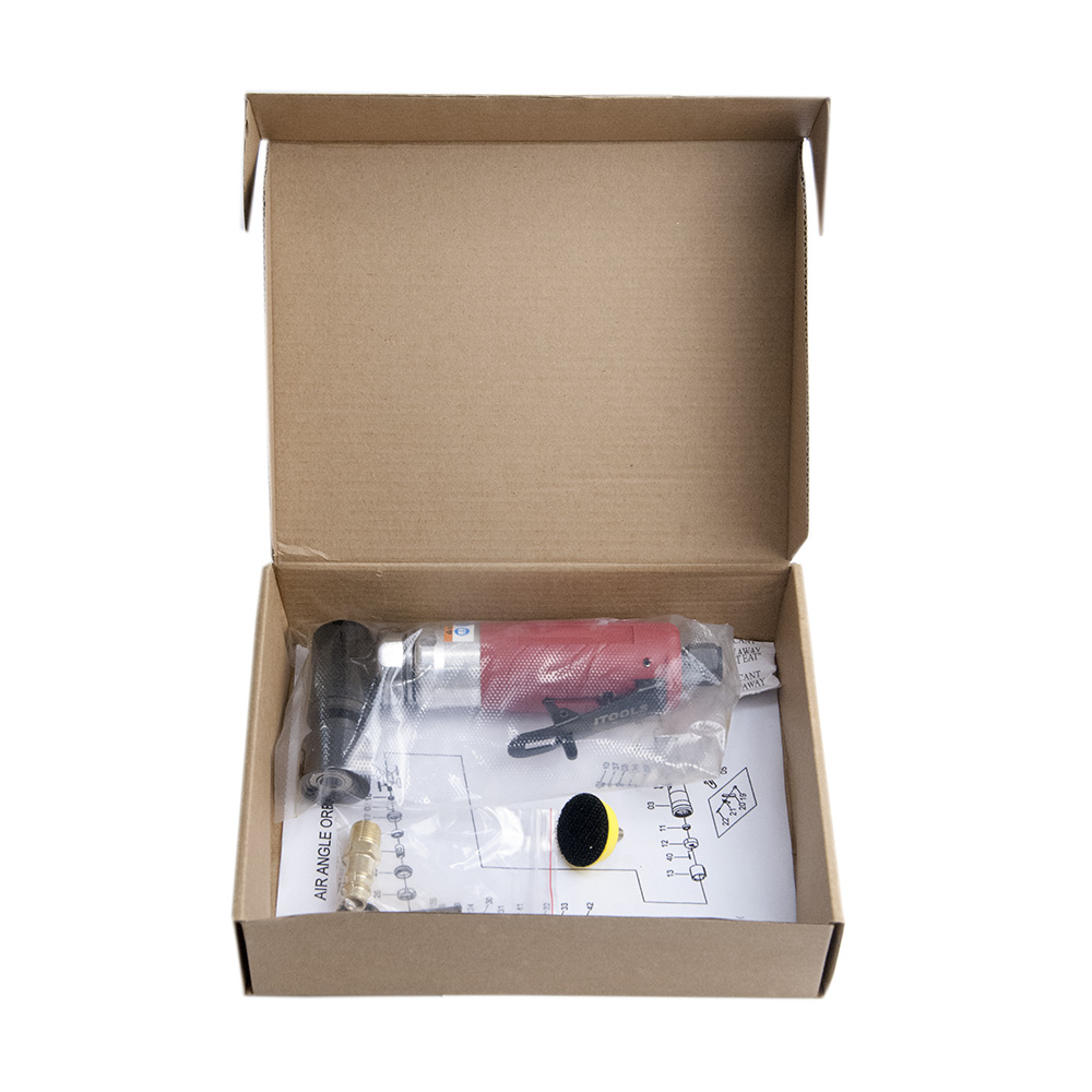 Машинка шлифовальная пневматическая угловая, D=30 мм, орбита 2,5мм (эксцентрик), 10500 об/мин, 226 л, IT-30-2,5-MINI, ITOOLS