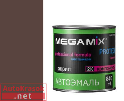 Краска RAL8017 Шоколадно-коричневый, эмаль акриловая АК-1311, 0,8 кг,  MegaMix