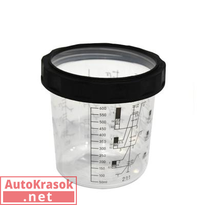 Мерная емкость для систем приготовления красок IQ IPS/SPS (650 мл), 1.4122.0650, NO BRAND