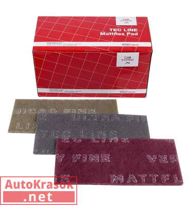 Губка матирующая TECLINE Mattflex 115 x 230 мм серая ультратонкая, 152687, CarSystem