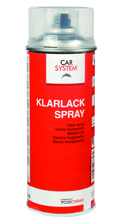 Лак аэрозольный Klarlack Spray - прозрачный блестящий , 400мл, CarSystem