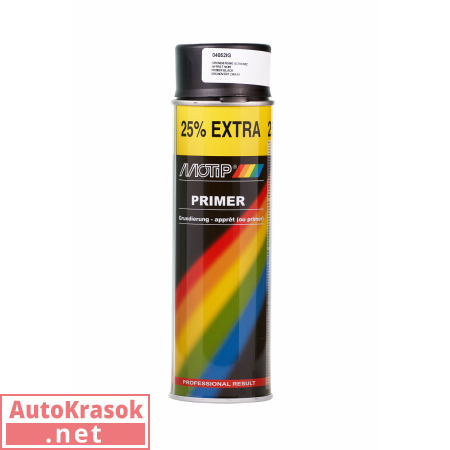 Грунт акриловый стандартный, цвет черный, спрей, 500 мл, 04052IG, Motip