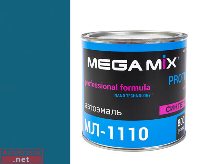 481 ярко-голубая, МЛ-1110 автоэмаль,  0,80 кг, , MegaMix
