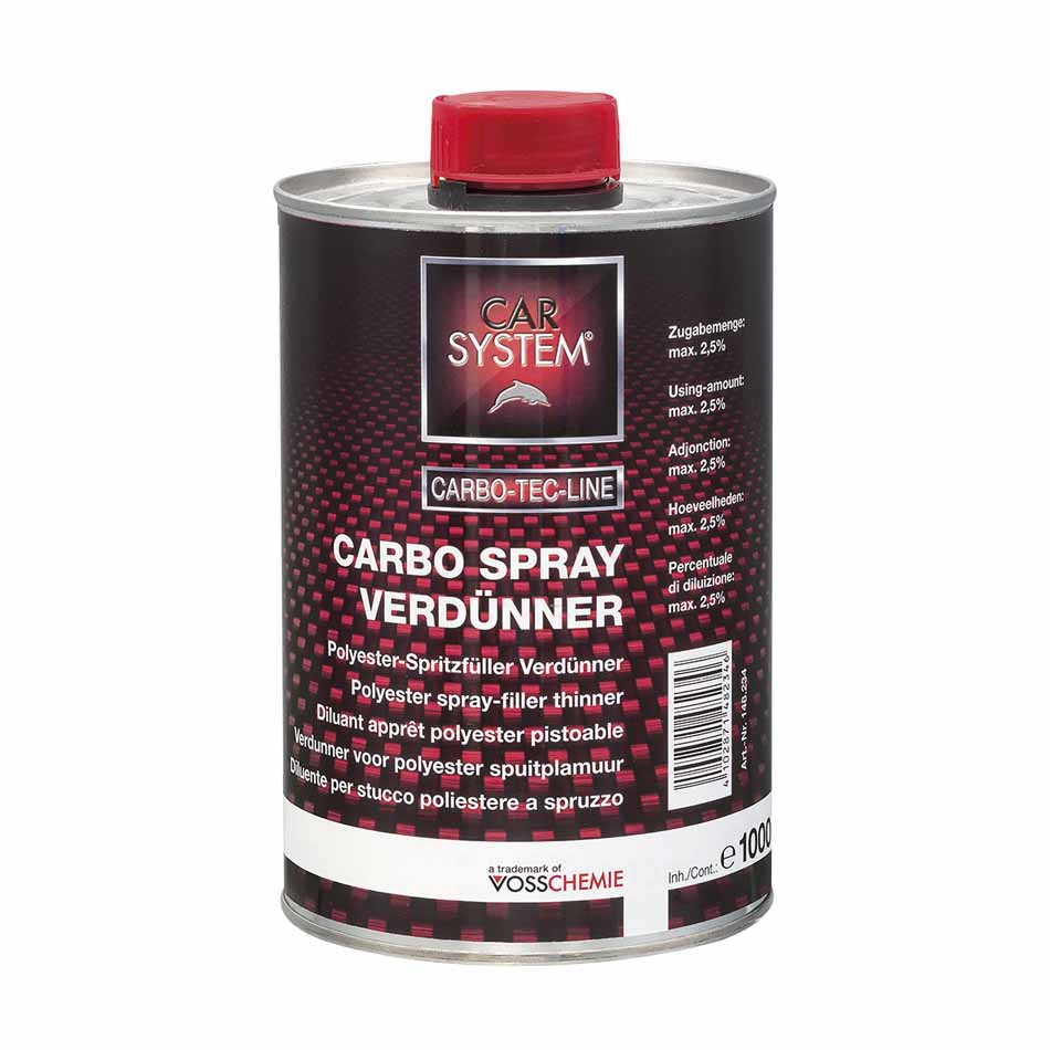 Разбавитель для жидкой шпатлевки Carbo-Spray, 1 л, 148234, CarSystem