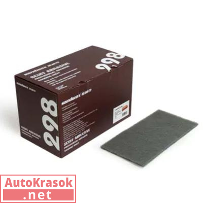 Лист шлифовальный на нетканой основе 298 Premium Scuff 115*230мм ULTRA FINE (серый), Р1500 (упак. 25, 298.11.23.1500, Sandwox