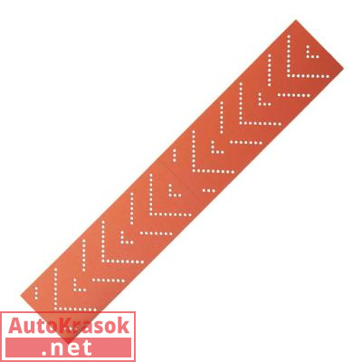 Полоски шлифовальные 518 LC ORANGE CERAMIC MultiHoles, размер 70*400 мм, Р80, (упак. 50шт), 518.70.40.080.LC, Sandwox