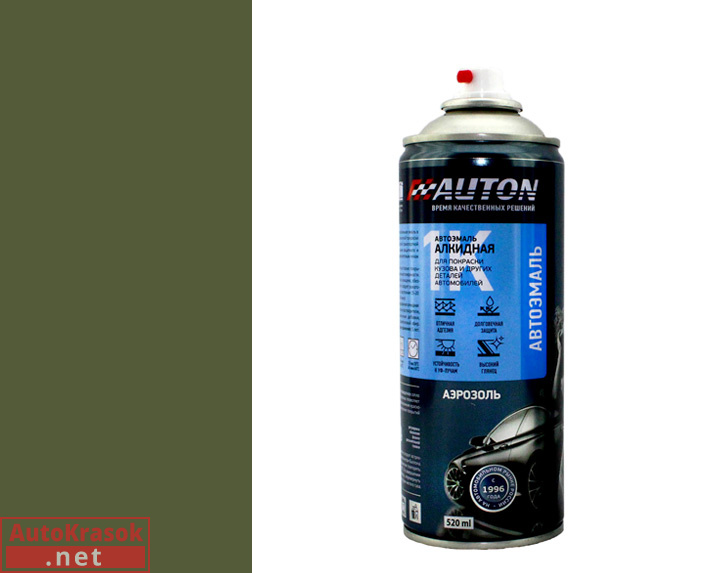 340 олива, алкидная автоэмаль аэрозоль. 520 мл, AUTON