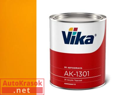 Краска 286 золотисто-желтая, акриловая эмаль АК1301, 0,85 кг,  VIKA