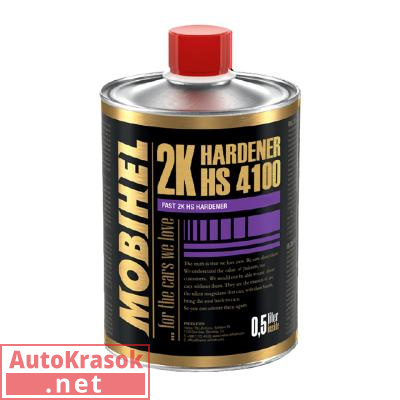 Отвердитель 4100 2К HS для лаков 2К HS 2+1, 2K UHS 2+1, (18-27С),  0.5 л, 41958381, MOBIHEL