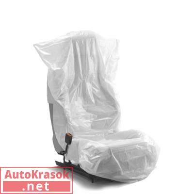 Накидка на сидение Seat covers белые, 790 мм * 1300 мм * 0,010 мкм (100 шт.), 076.021.17, SOLID