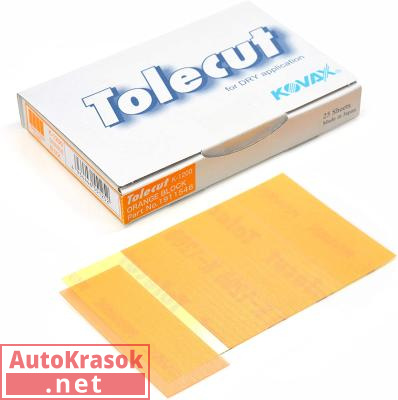 Клейкий лист Tolecut K1200 29*70 мм, оранжевый, 1 лист (4 шт), 1911546, Kovax